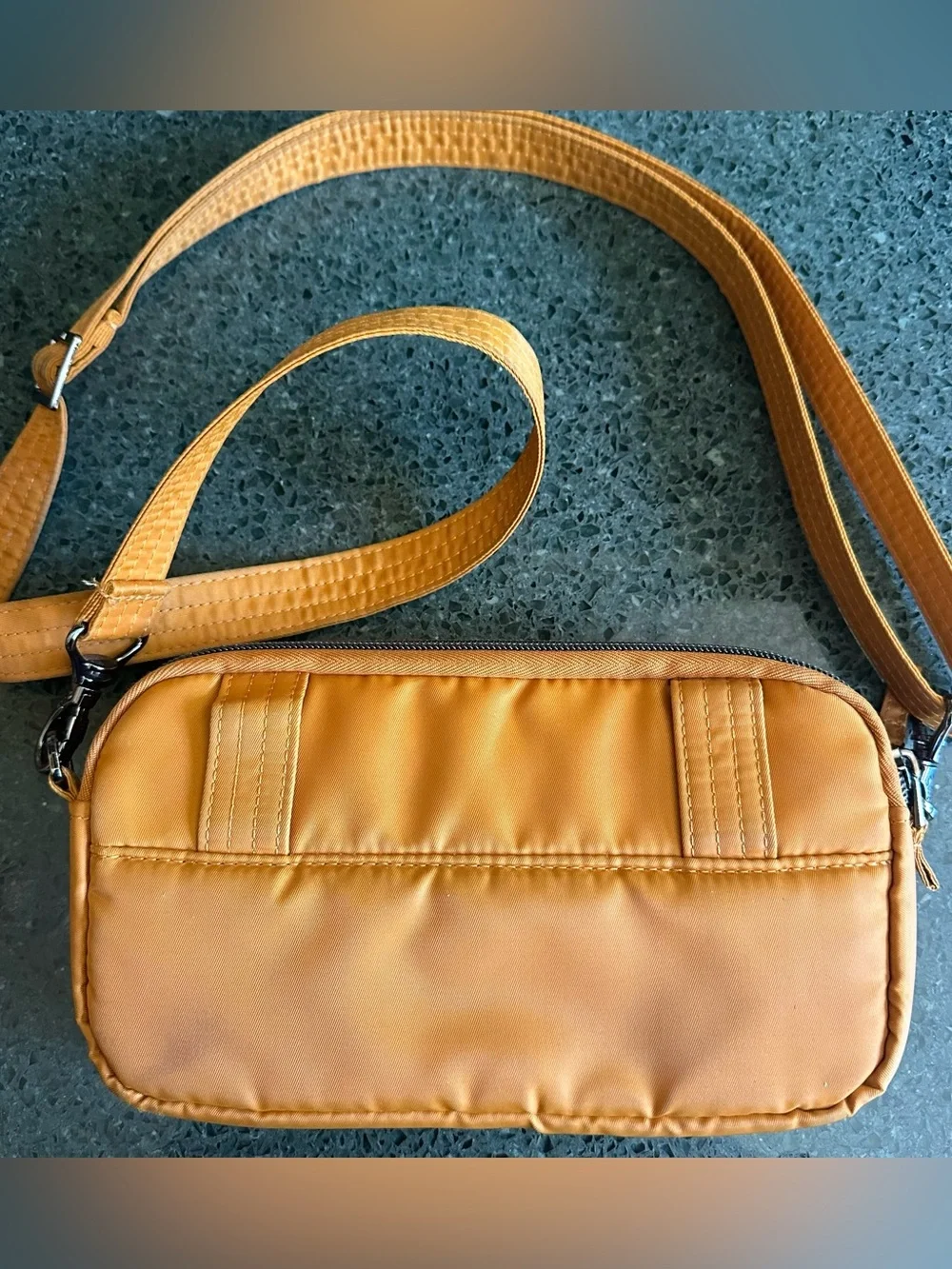 Lug Coupe XL Convertible Crossbody Bag Quilted Cappuccino Orange Fanny Pack